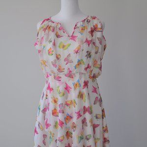 White butterfly Dress